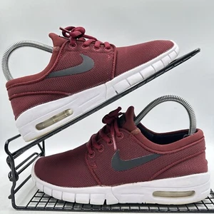 Nike SB Stefan Janoski Max rot schwarz Turnschuhe Größe UK 4 Damen Strick Gym Skate - Bild 1 von 8
