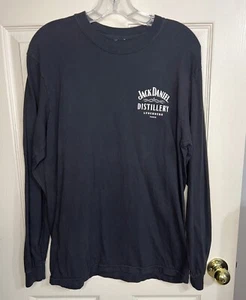 Jack Daniel Distillery Size M Black Long Sleeve T-Shirt Lynchburg TN - Picture 1 of 6