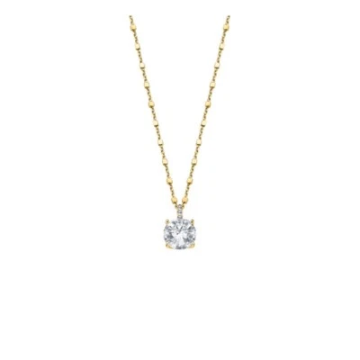 Collana Donna Lotus Silver LP2005-1/5 In Argento Dorato Con Punto Luce - Immagine 1 di 2