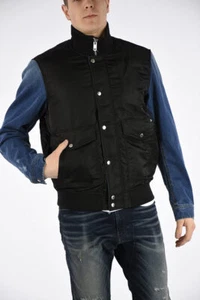 €250 DIESEL J-Score Men's Denim and Nylon Padded Bomber Jacket Size L NEW - Picture 1 of 5