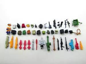 VTG GI Joe Accessories Weapons Guns Backpacks Bazookas Missiles Pieces Lot - Picture 1 of 8