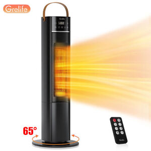 1500W Electric Oscillating Ceramic Tower Space Heater For Home with Remote lot