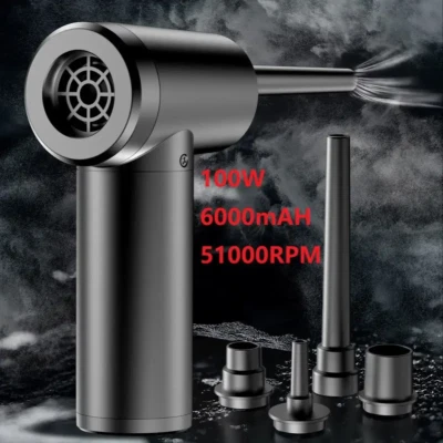 Cordless Air Duster Compressed Blower Rechargeable Handy Cleaner 33000RPM 10W UK - Image 1 of 4