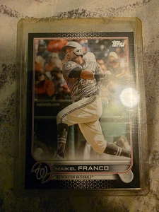 2022 Topps Black Parallel #US179 Maikel Franco Washington Nationals #13/71 - Picture 1 of 2