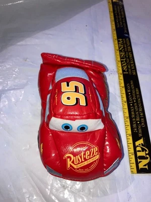 DISNEY PIXAR CARS PLUSH LIGHTNING MCQUEEN 6 INCH VINTAGE MATTEL 2005 RUSTEZE 95 - Image 1 of 4