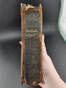 Antique 1892 Landstad’s Salmebog Norwegian Hymnal Kirkesalmebog Christiania Book - Picture 1 of 10