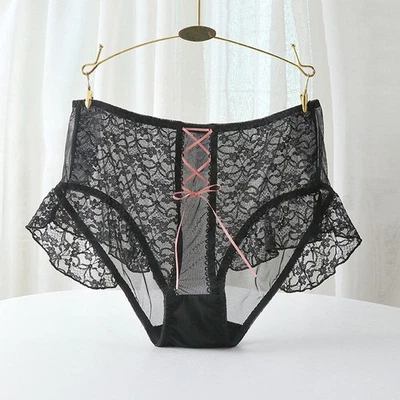 女性性感花边法国尼克斯内衣女士荷叶边内裤内衣 🎀 — 第 1/4 张图片