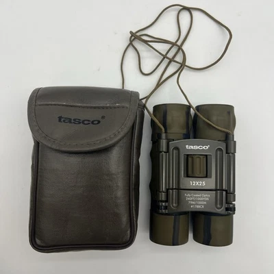 Tasco 12 X 25 Camo Compact Binoculars;  240' /1000 yd;178BCR; FullyCoated Optics - Image 1 of 4