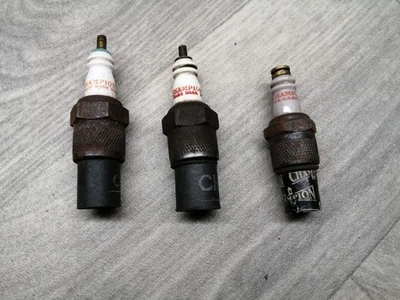 3 Very Old Champion Spark Plugs - Image 1 of 4