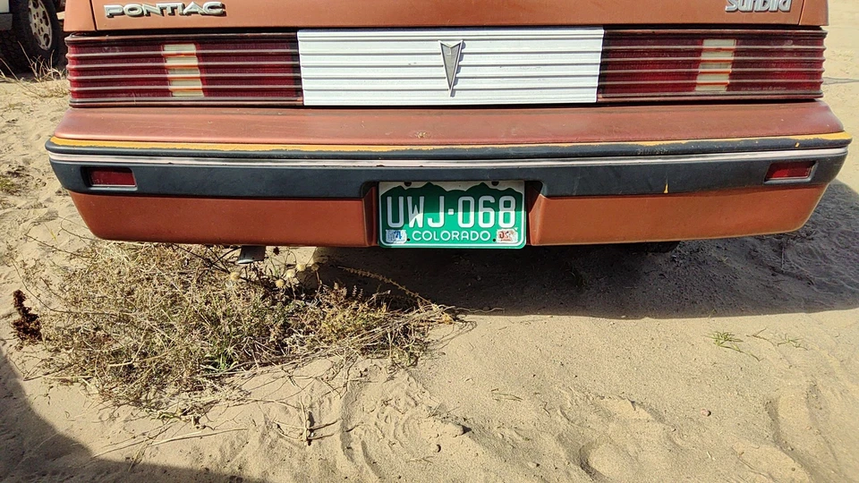 1985 - 1987 庞蒂亚克 Sunbird 后保险杠盖组件 Oem 后棕色 10026826 — 第 1/4 张图片