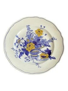 Enoch Wedgwood Surrey Blue & Yellow Dinner Plate 9-3/4” Excellent Used Condition - Picture 1 of 2