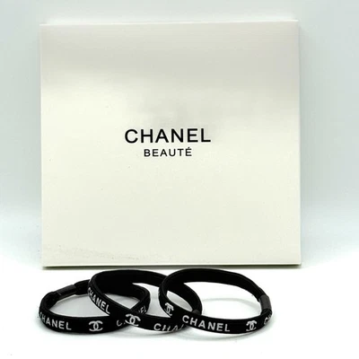 CHANEL BEAUTE Beauty VIP GWP Gift Black Hair Elastic Hair Tie X3 - image 1 of 3