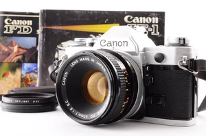 Canon AE-1 Silver / Lens FD 50mm f/1.8 S.C. Excellent+++ SLR from Japan Y2688 - Picture 1 of 24