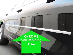 2pcs CHROME SIDE DOOR BODY Molding Trim Stripe for gmc 2002-2022 - Picture 1 of 3