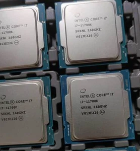 Intel Core I7 Gen 11 I7-11700K 8-core 4.90 GHz SRKNL FC LGA1200 CPU processor - Picture 1 of 1