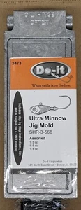 Do It Ultra Minnow Vorrichtung Form SHR-3-568 D.3473 (5-6-8 Unzen Hohlräume) - Bild 1 von 3