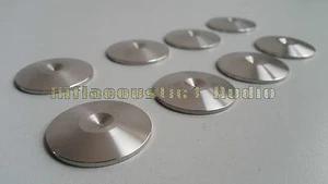 8x hifi speaker spike stand feet base steel pad 34mm CD AMP isolator  - Picture 1 of 7