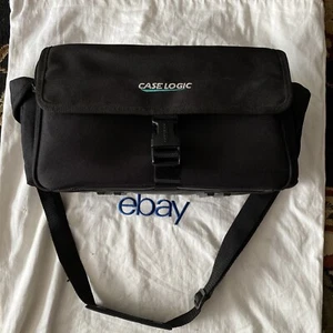 Vintage Case Logic Walkman CameraCarrying Case Fanny Pack Bag Black Teal  - Picture 1 of 8