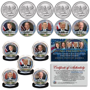 2025 LIVING PRESIDENTS Signature Series U.S. Washington DC Quarters 5-Coin Set - Picture 1 of 4