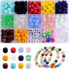 1000pcs 8rolls 26 Letter Beads Colored Elastic String  for Jewelry Making Kit