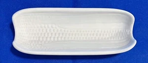 Pfaltzgraff Stoneware Boiled Corn On The Cob Holder Dish Tray White #46 USA Made - Picture 1 of 5