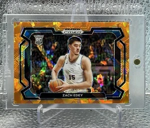 2024-25 Panini Prizm Draft Picks Variation Prizms Orange Ice #1 Zach Edey - Picture 1 of 6