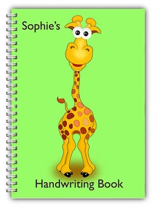 A5 PERSONALISED CHILDREN'S NOTEBOOKS/100 WRITE HAND WRITING PRACTICE PAPER/ 04 - Imagen 1 de 2