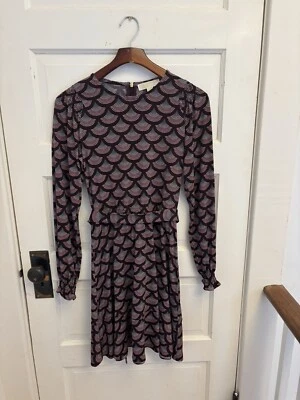 Vestido Michael Kors Mujer Multicolor Vieira Manga Globo Ajuste y Acampanado Talla S Foto 1 de 4