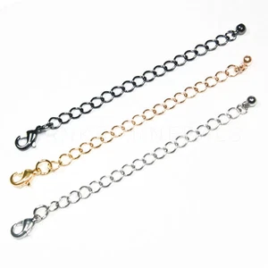 3" Halskette Verlängerung Kette Verlängerung Clip auf Halsband Verschluss Kugel - Bild 1 von 4