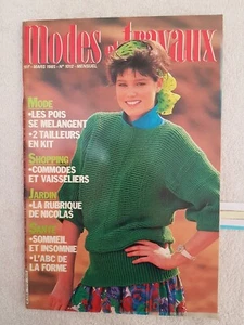 MODES ET TRAVAUX N°1012 03/1985 Mode Couture Tricot Poupée Loisirs créatifs - Picture 1 of 7