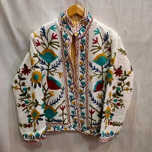 Hand Embroidery Jacket, Tnt Suzani Jacket, Cotton Suzani, Vintage Jacket - Picture 1 of 11