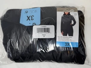 Mondetta Giacca Attiva Jacquard Full Zip, Nero, Donna Taglia 3X - Foto 1 di 5