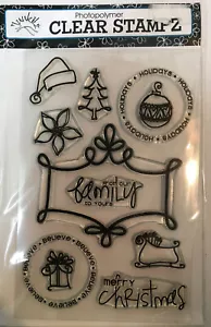 Junkitz stravaganti francobolli trasparenti 10 pezzi scrapbooking cardmaking artigianato fotopolimero - Foto 1 di 2