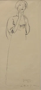 Andre de Segonzac (1884 - 1974) Pluma "Jeanne" y tinta negra sobre papel - Imagen 1 de 4