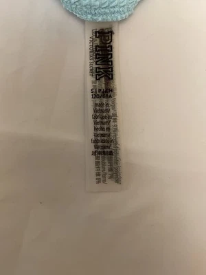 Victoria's Secret розовый женщин ребристый высокая талия бикини низ - светло-синий, W4 - Изображение 1 из 3