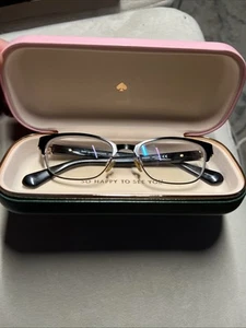 NEW AUTHENTIC KATE SPADE NEW YORK DIANDRA INA Black Eyeglasses 51mm 17 140 - Picture 1 of 9