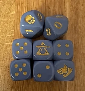 Games Workshop Warhammer 40K Kill Team Dice Space Wolves vgc - Picture 1 of 1