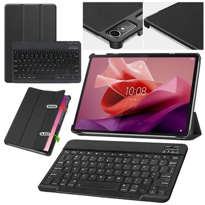 Keyboard Case For Lenovo Tab P12 12.7 Shockproof Slim Shell Stand Magnetic Cover - Image 1 of 4