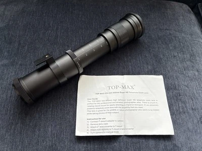 Top Max 420-800mm Telephoto Zoom Lens For Canon Used - Image 1 of 3