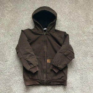 Carhartt Kids CP8417 Active Jac Quilted Flannel Lined jacket Size L (14/16) - Picture 1 of 7
