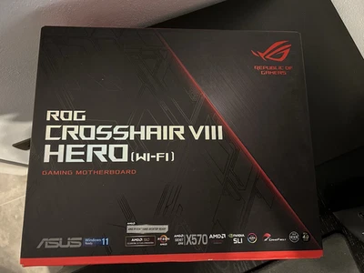 ASUS ROG Crosshair VIII Hero (Wi-Fi) X570 AMD AM4 ATX Motherboard - Immagine 1 di 4
