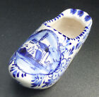 Popielniczka do butów holenderskich o długości 12 cm wiatrak ręcznie malowany porcelana Delfter E&H