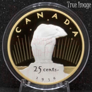 2025 Lost Designs From Archives #3 1936 Emanuel Hahn Polar Bear 25C Silver Coin - Picture 1 of 3