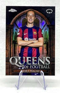 Keira Walsh 2023-24 Topps Chrome Queens of Football #QF-2 RC Barcelona - Picture 1 of 2