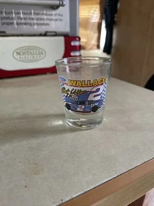 Rusty Wallace #2 Nascar Shot Glass Miller Lite Shooter 2-3/8" Jigger - Picture 1 of 1