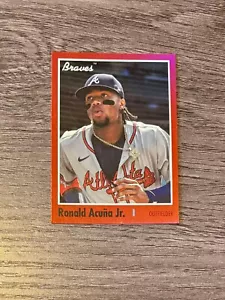 2024 Topps Archives Baseball - Ronald Acuna Jr Red Foilboard #'d 10/50 - Braves - Bild 1 von 2