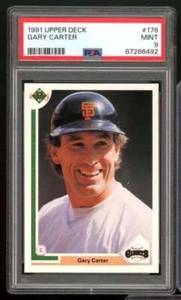Gary Carter Card 1991 Upper Deck #176 PSA 9 - Picture 1 of 2