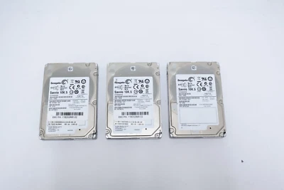 Lot of 3 Seagate Savvio 10K.5 300GB 2.5" SAS HDDs – ST9300605SS – 9TE066-002 - Image 1 of 4