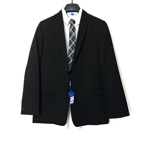 New Haggar Boys Suits Size 20 Navy Blue 4 Piece Suit Shirt Tie Youth MSRP $115 - Picture 1 of 19