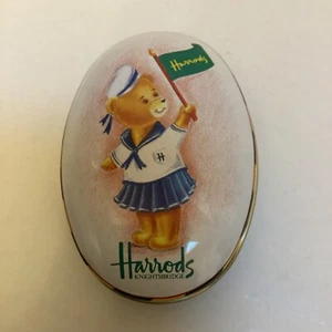 Harrods Knightsbridge London Sailor Bear leere Bonbondose 3 3/8" x 2 3/8" - Bild 1 von 5